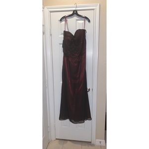 Black and red size 18 dress for prom or party